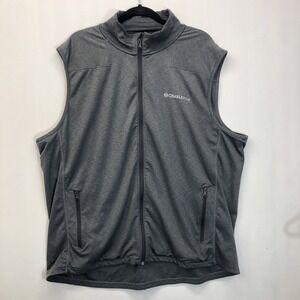 Vineyard Vines On-The-Go Shep Vest Mens XXL Gray Full Zip Performance Charleston
